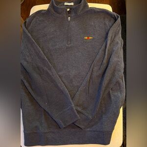 Peter Millar Baltusrol Golf Club Fleece Quarter Zip Size Large